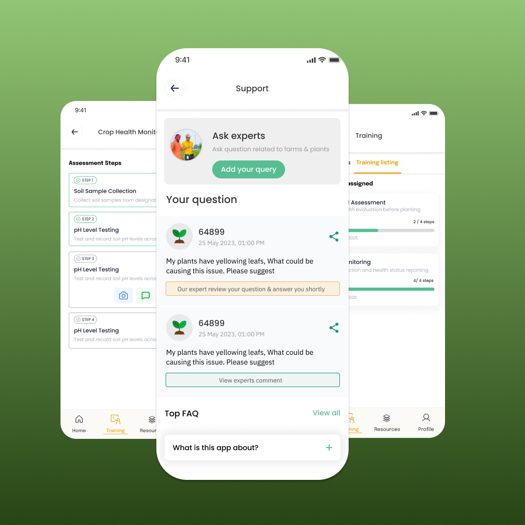 Training and Learning Screen